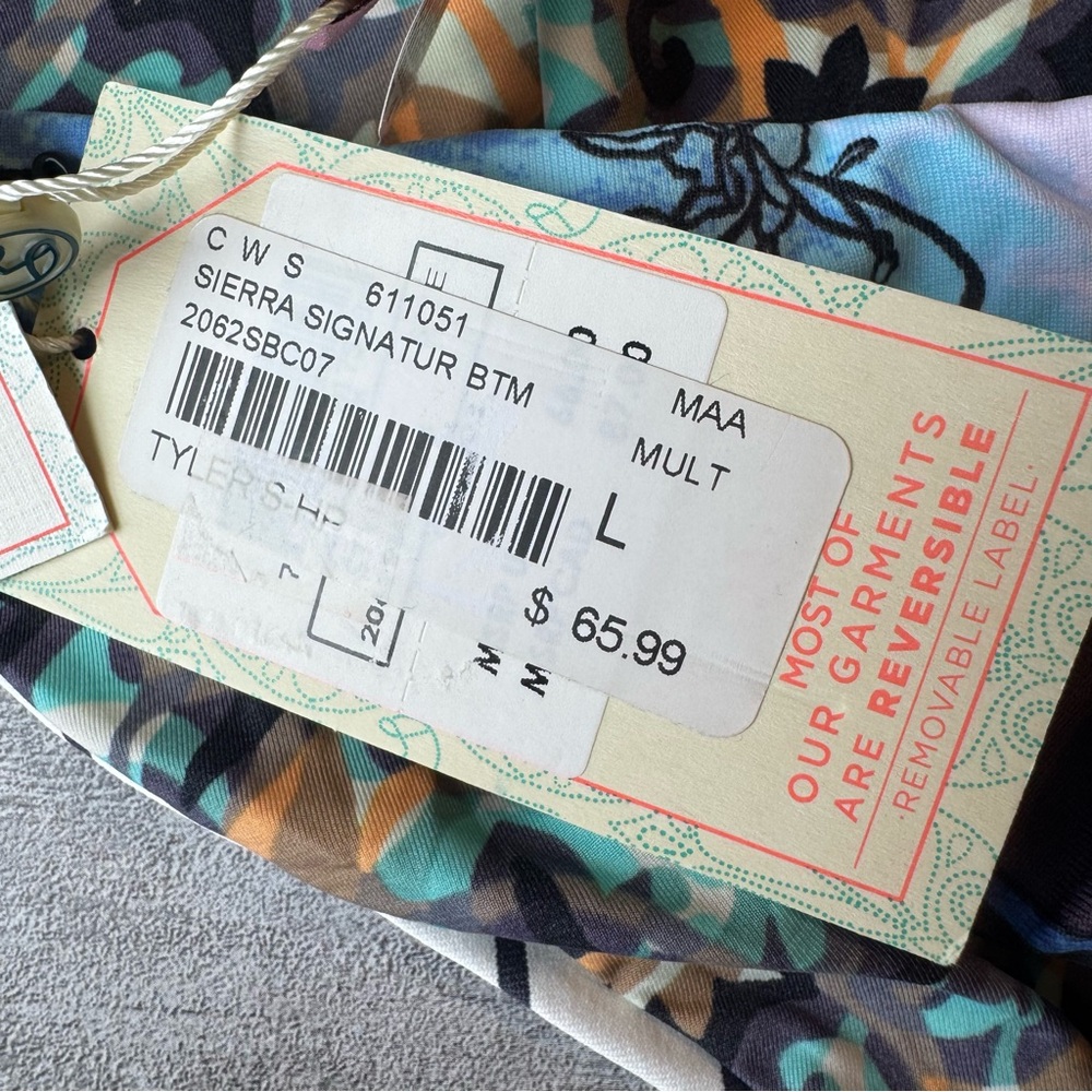 MAAJI SWIMWEAR Sierra Signature REVERSIBLE BIKINI BOTTOM (L) NWT $67 cheeky - Picture 8 of 10